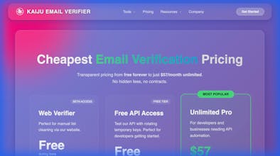 Kaiju Email Verifier gallery image