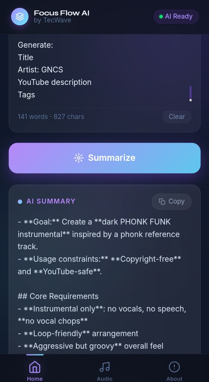 FocusFlow AI  gallery image