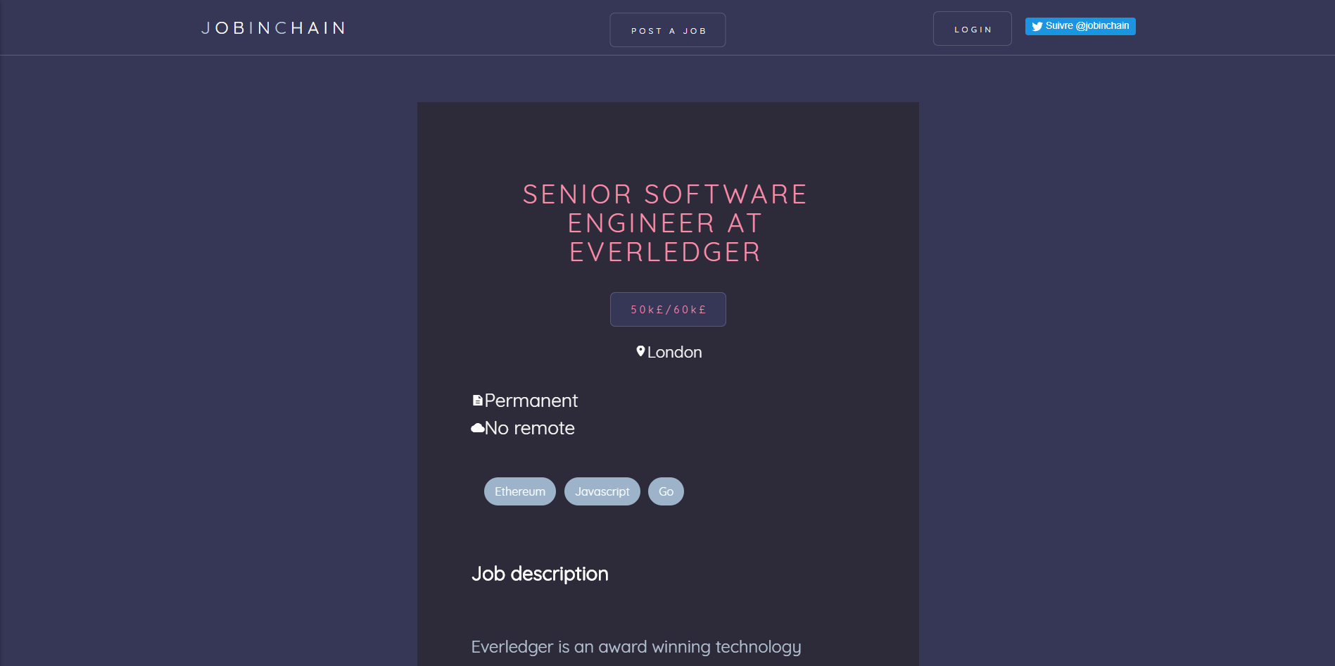 Job in chain gallery image