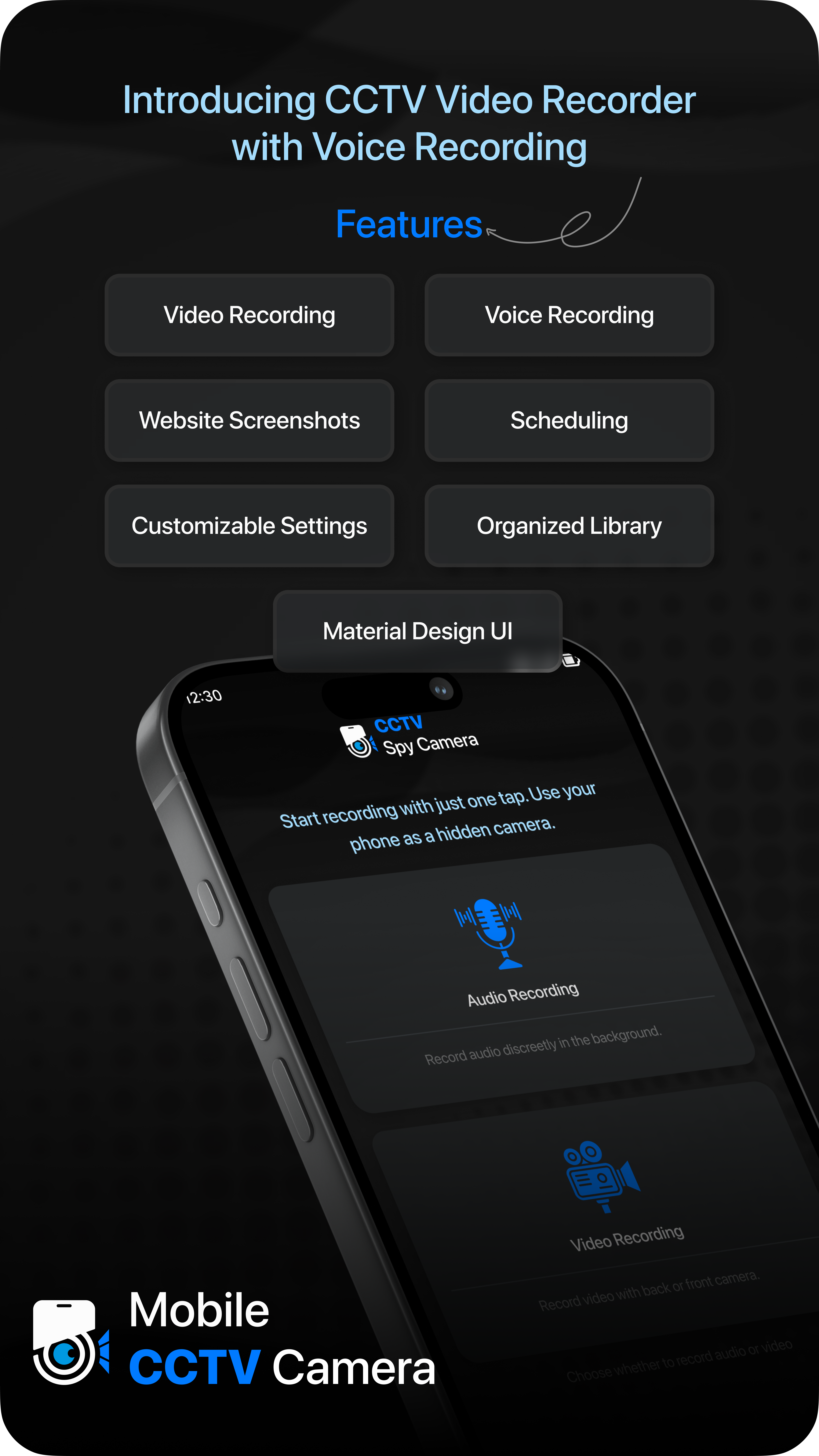 CCTV Mobile Camera  - Main product screenshot demonstrating key features and user interface