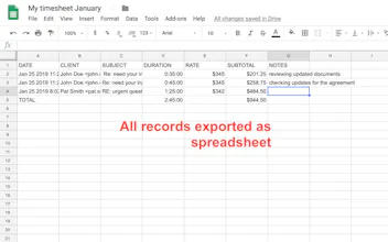 ByteScout Time Tracker for Gmail gallery image