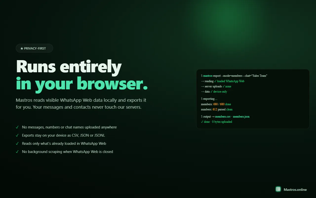 Mastros - Whatsapp Scraper screenshot 4