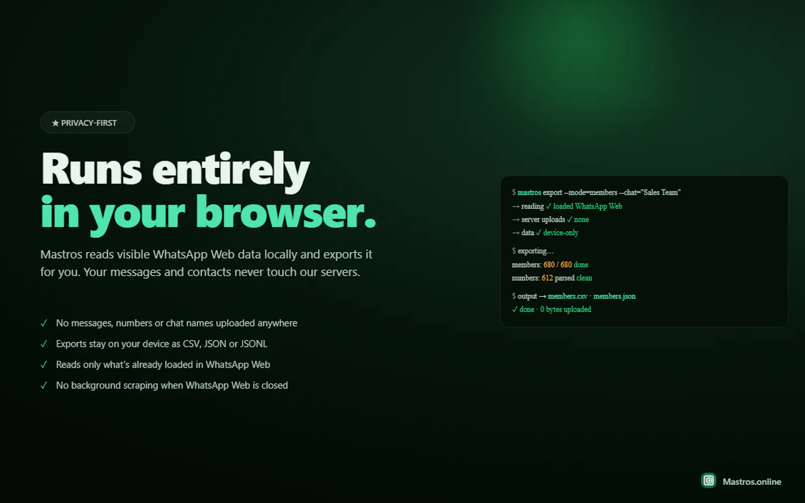 Mastros - Whatsapp Scraper screenshot 5