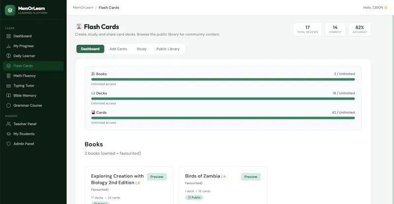 MemOrLearn screenshot 4
