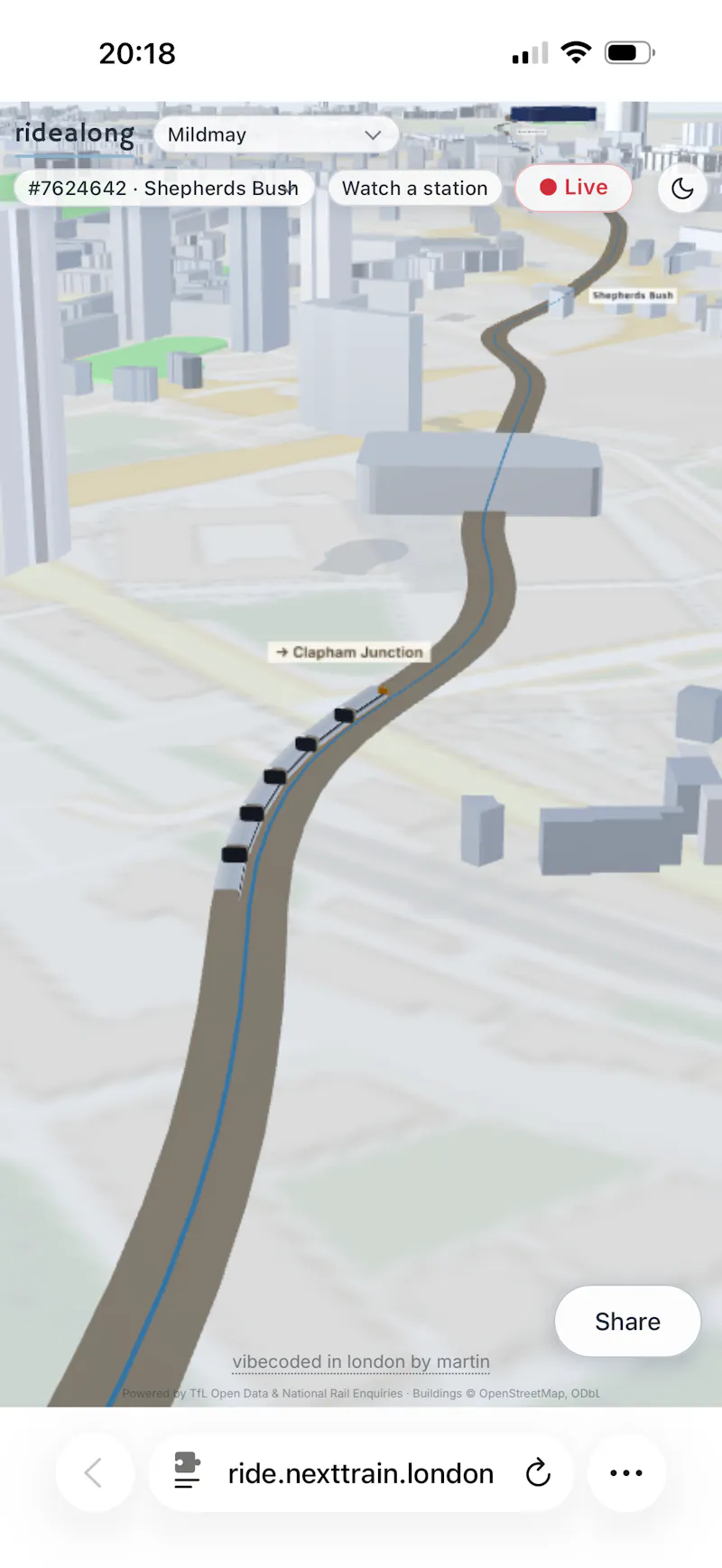 Ridealong (Nexttrain) screenshot 2