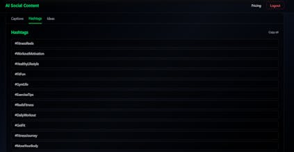 AI Social Content Generator gallery image