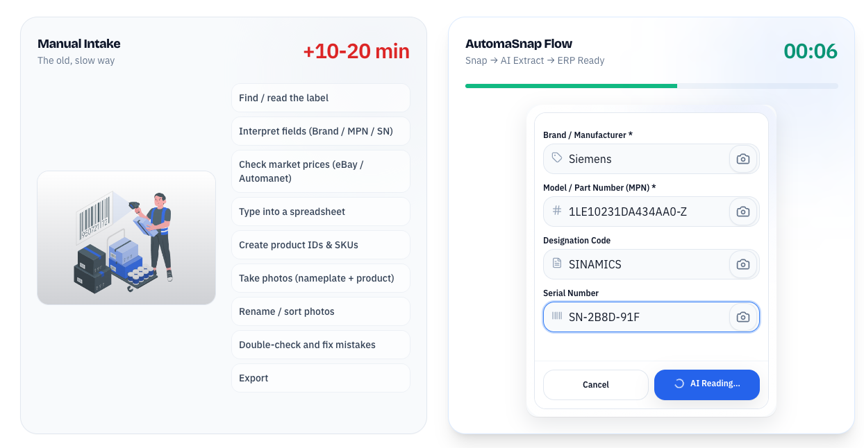 AutomaSnap - Screenshot 2 showing product features and functionality