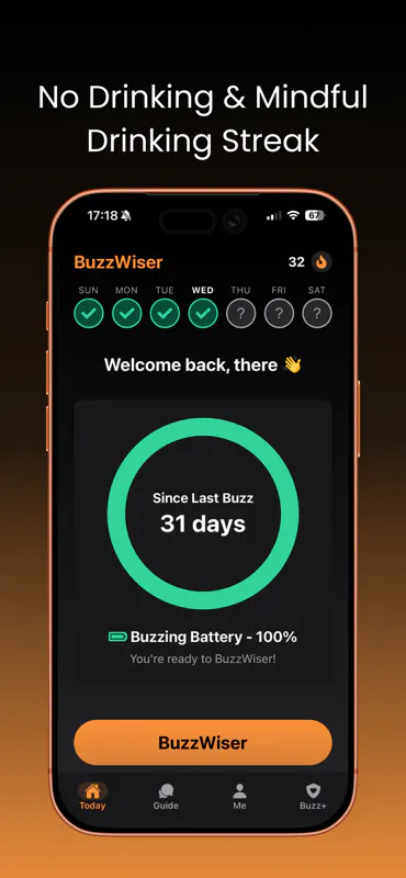 BuzzWiser - Drink less alcohool 제품 배너