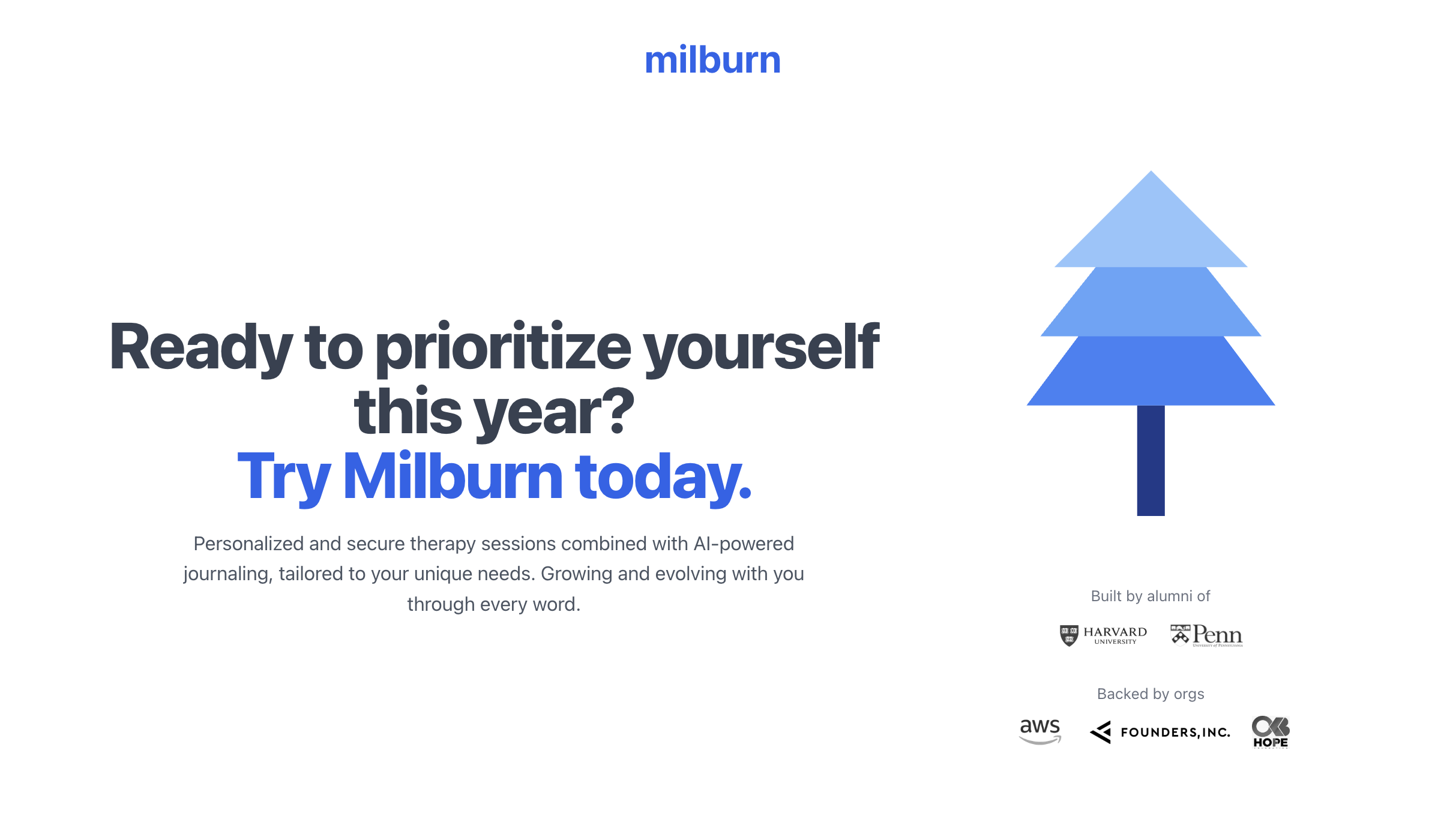 Milburn - Hepsi bir arada ruh sağlığı çözümü: AI Journal Terapist medya 2