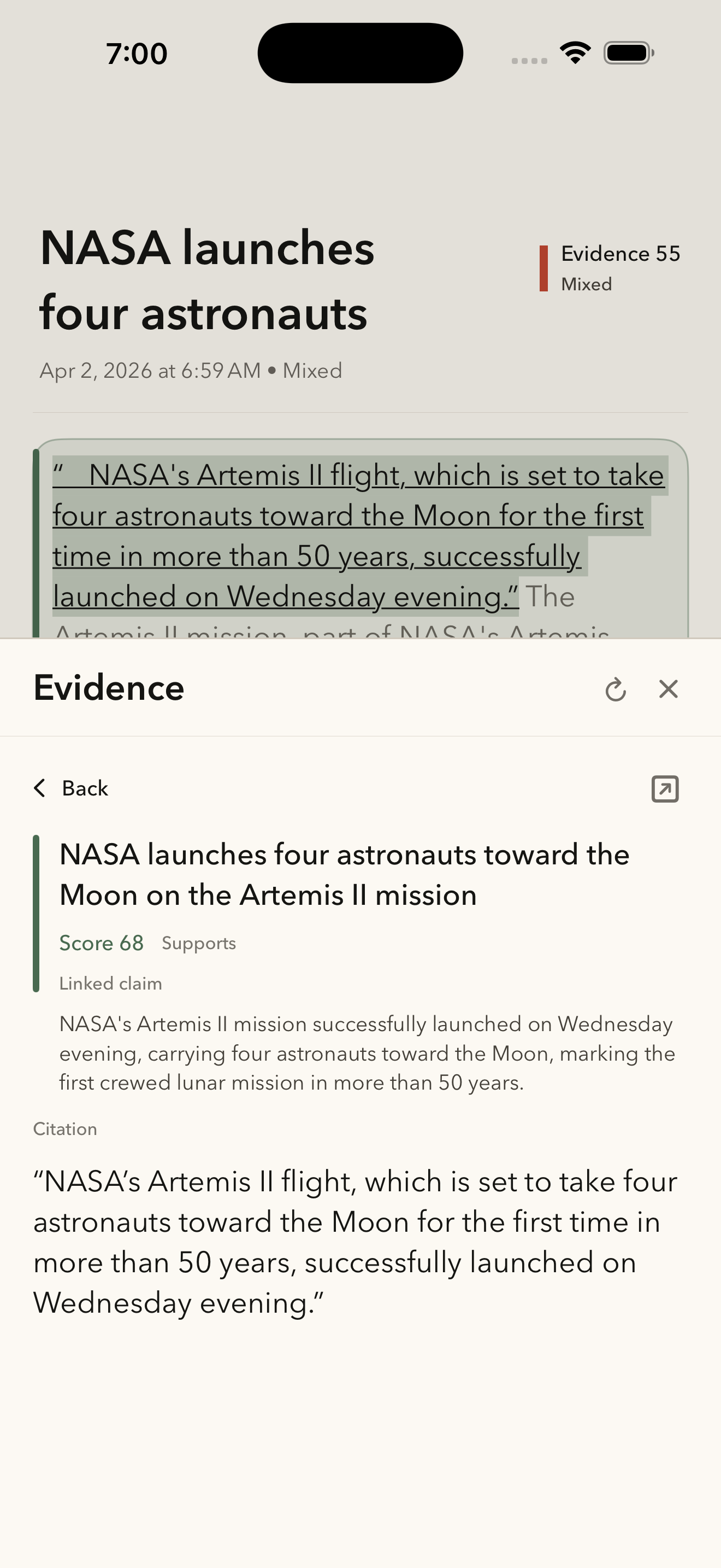 evo note gallery image