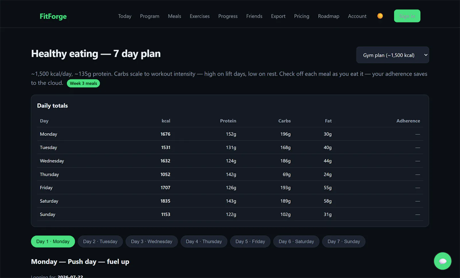  FitForge screenshot 3