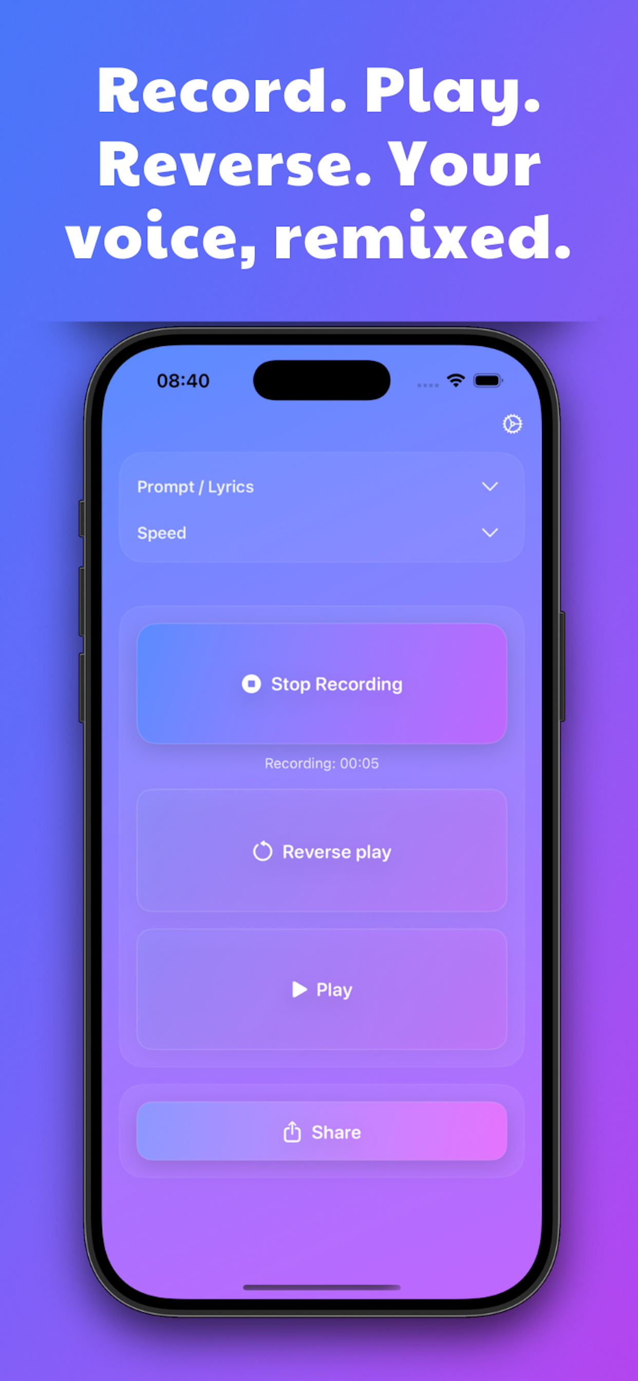 Reverse Audio Singing RVRSD gallery image