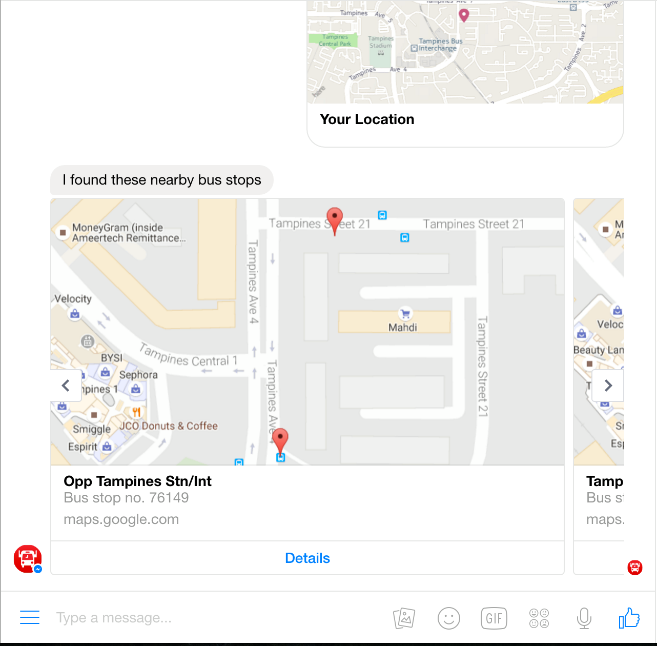 OurSGBusBot gallery image