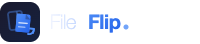 FileFlip - Product Hunt launch logo and brand identity