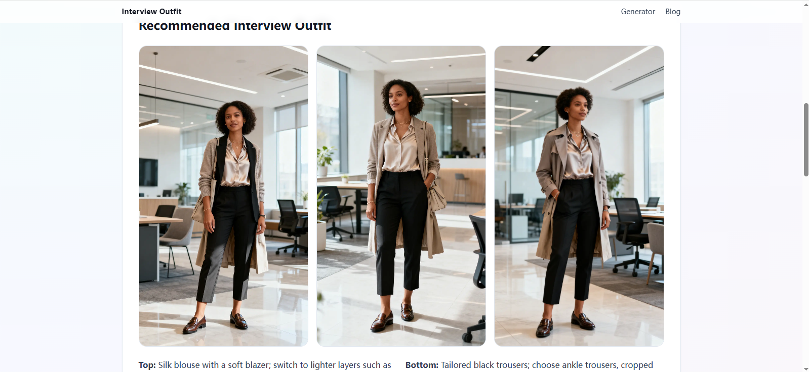 Interview Outfit gallery image
