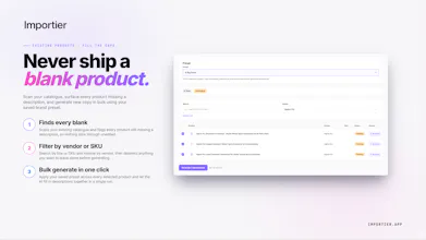 Importier: AI Product Import for Shopify gallery image