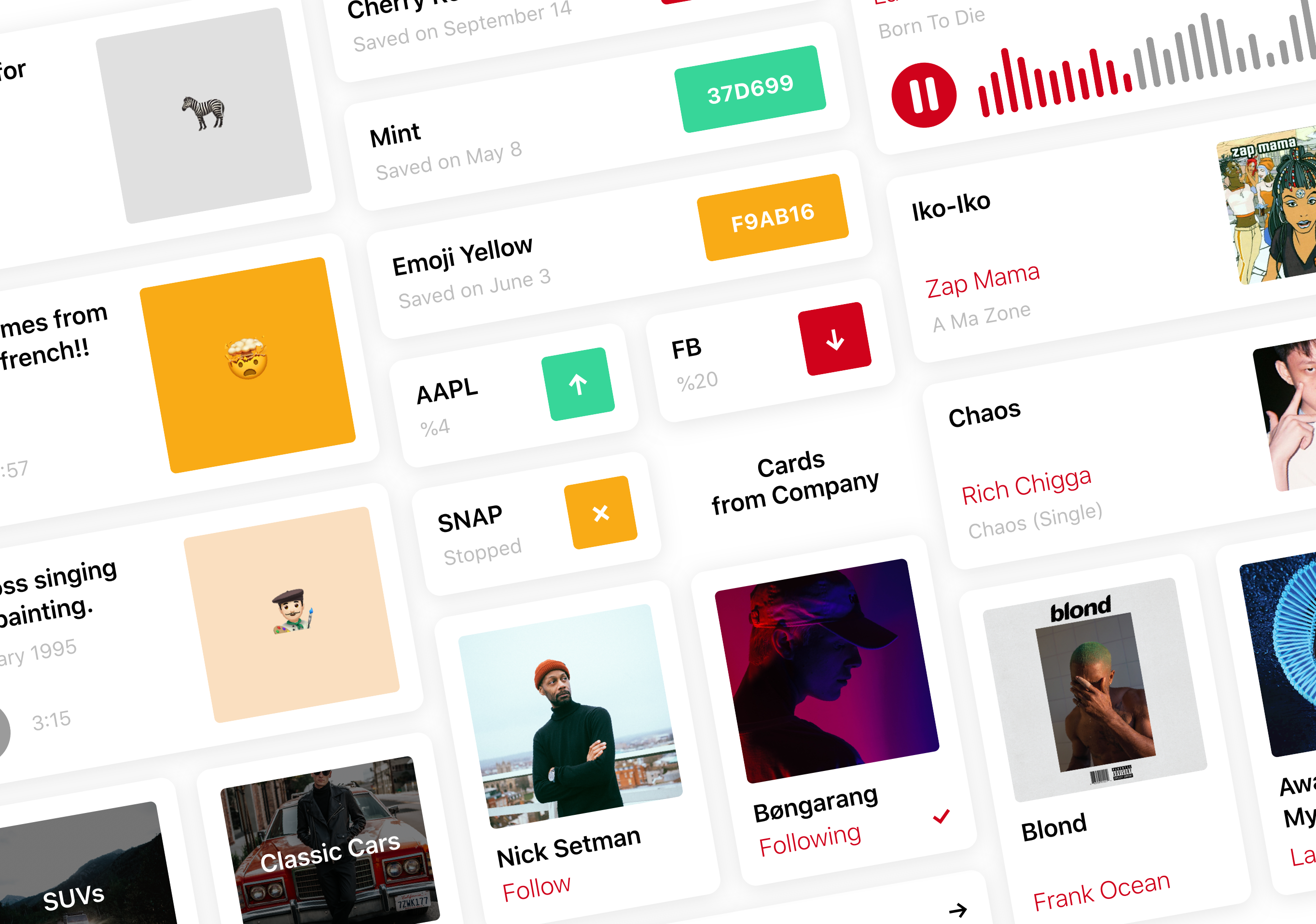 UI Cards Design Kit gallery image