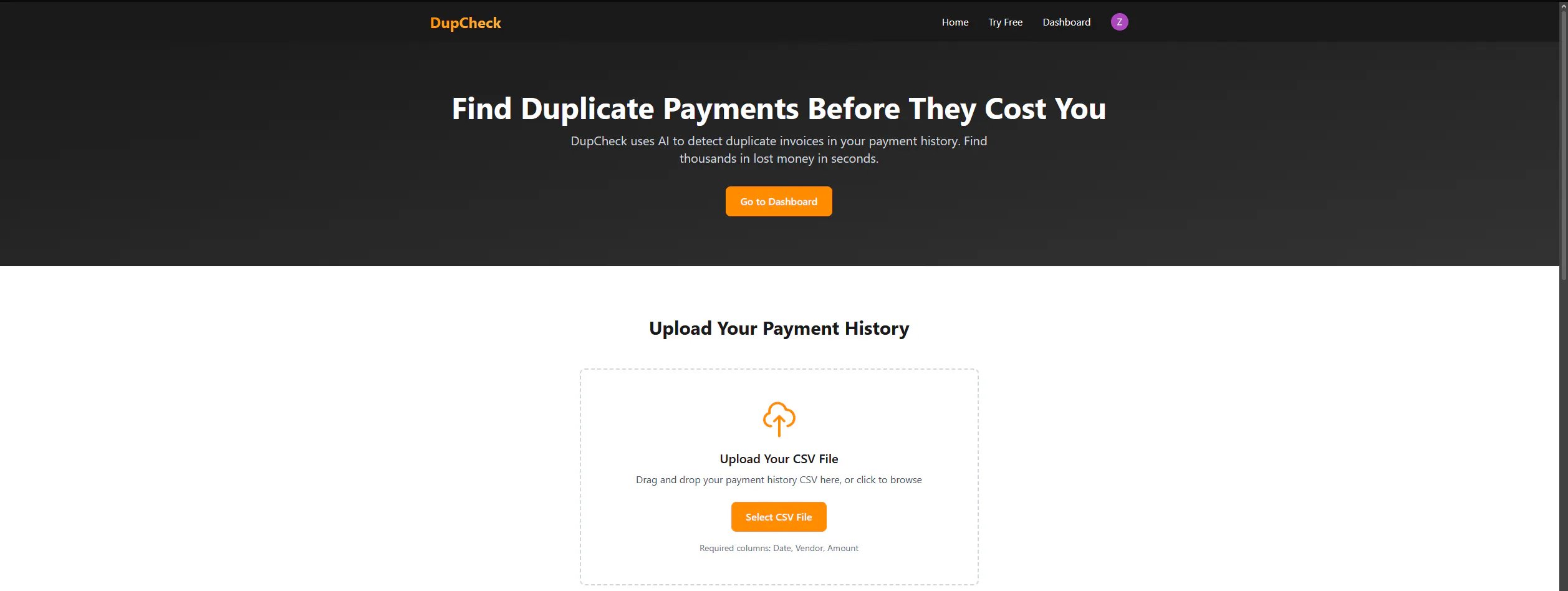 DupCheck — Find Duplicate Payments gallery image