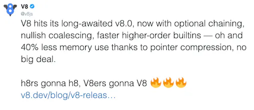 V8 release v8.0 gallery image