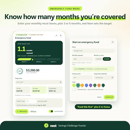 Nest Savings Challenge Tracker gallery image