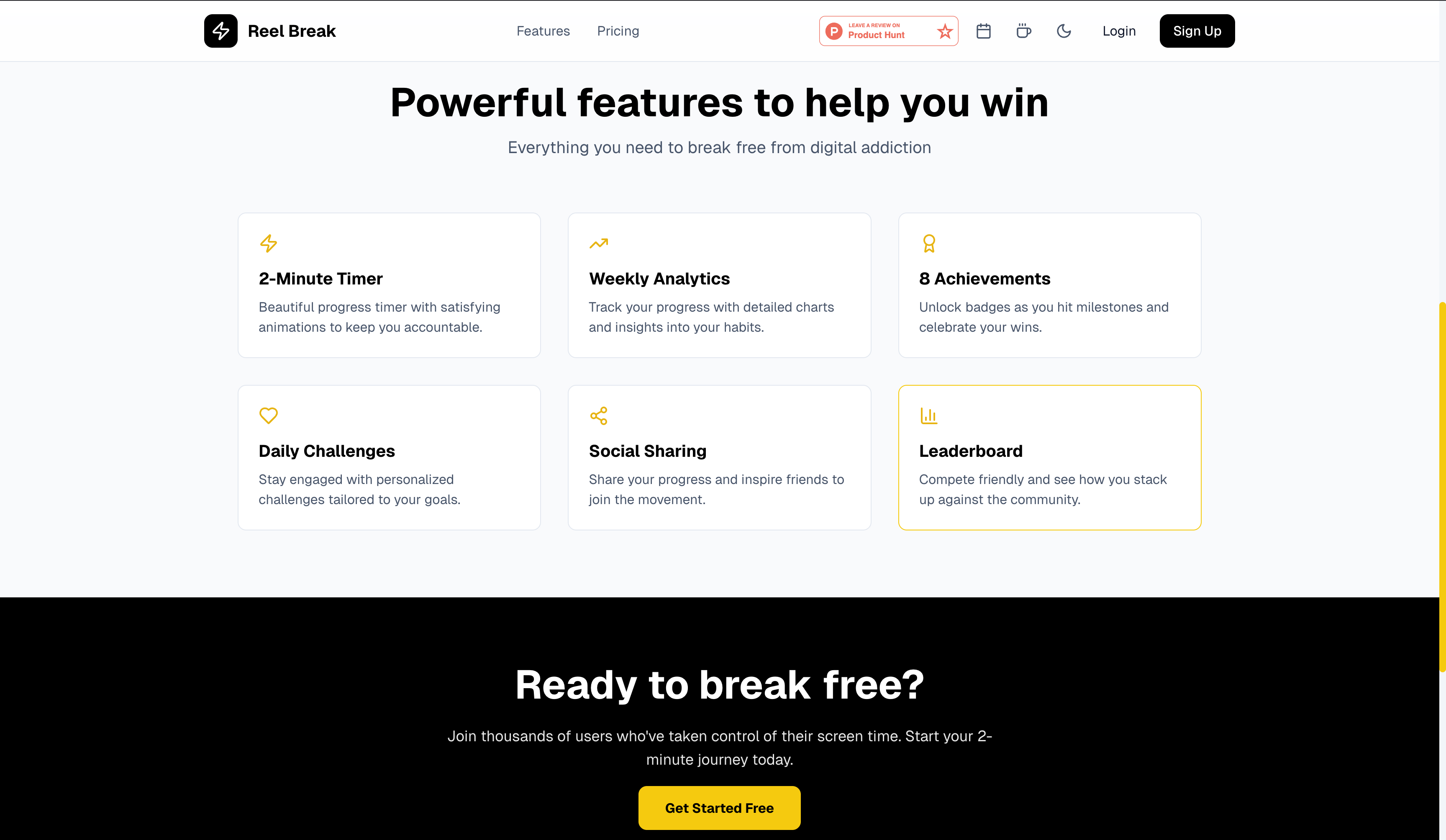Reel Break - Screenshot 3 showing product features and functionality