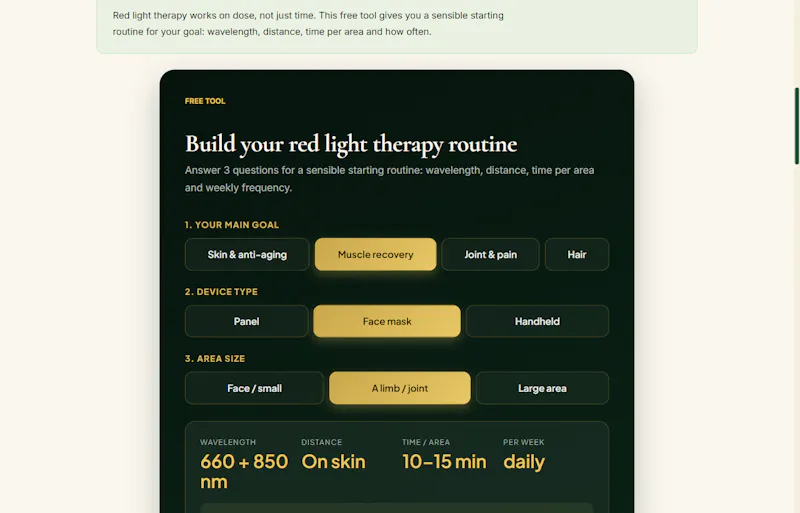 NordVital Recovery Calculators screenshot 3
