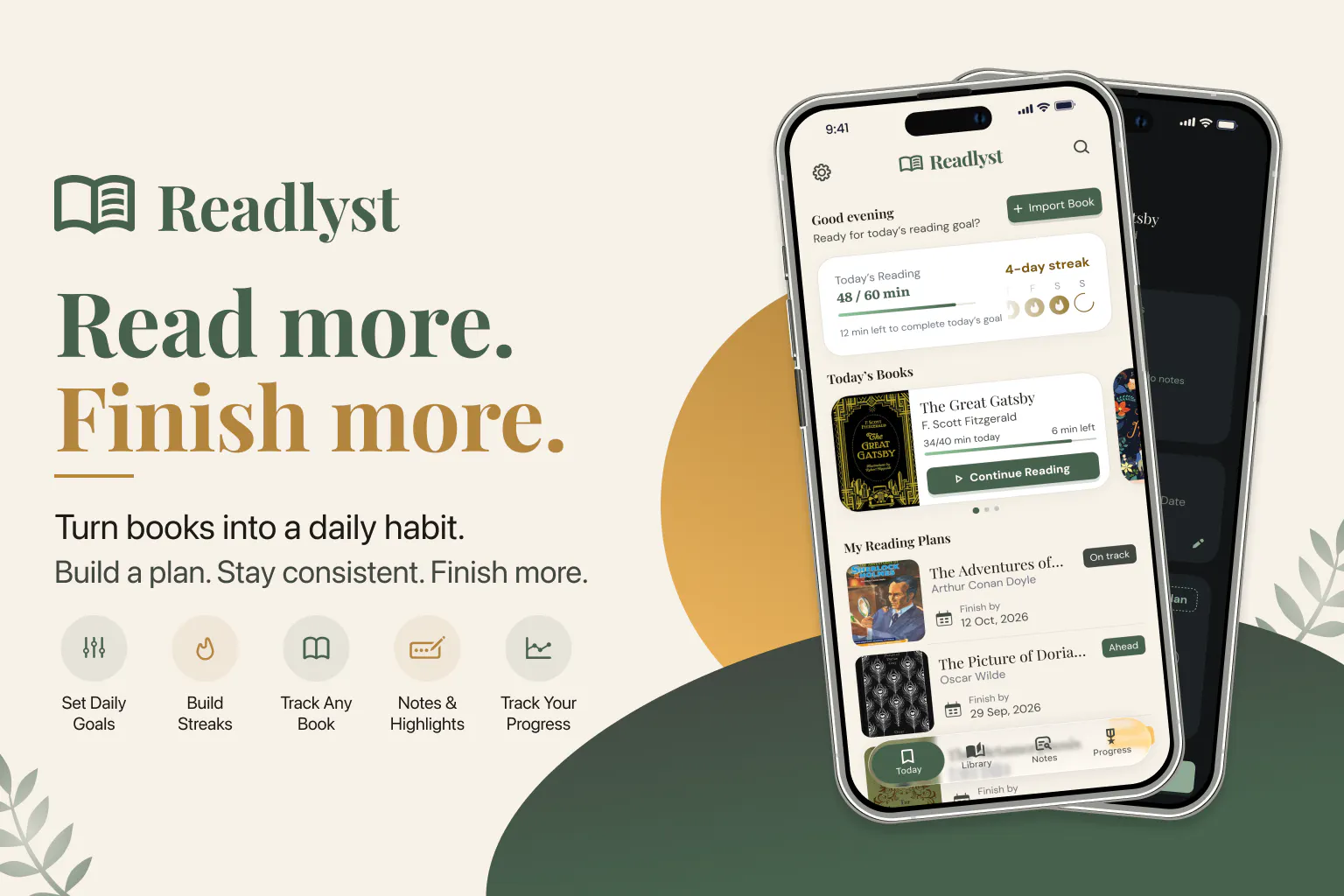 Readlyst — Read more. Finish more. gallery image