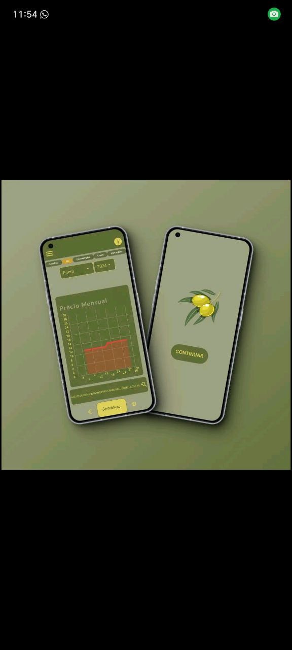 Media Paove - Harga Harian Evoo - Trek aplikasi Android & menunjukkan harga Evoo di pasaran Sepanyol 3