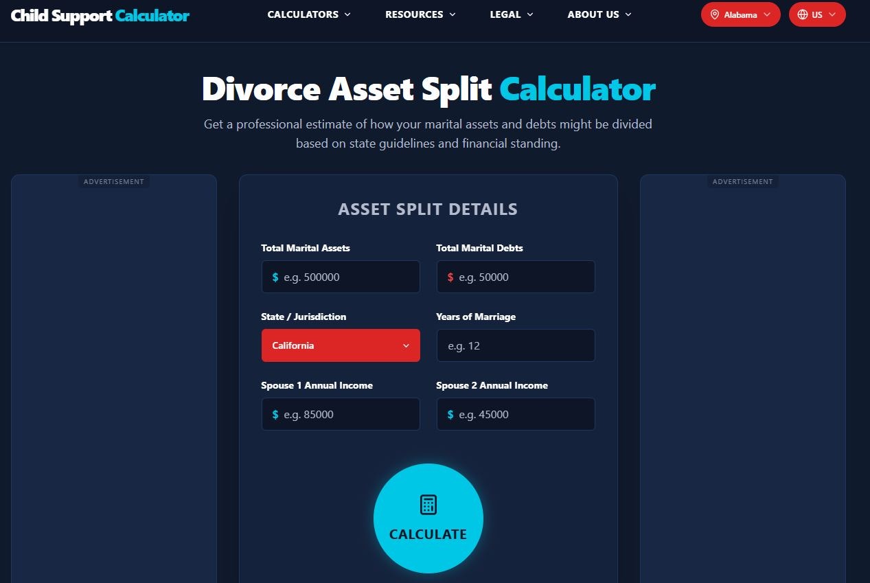 Family Law Calculator Suite gallery image