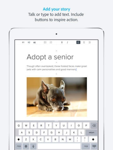 Adobe Spark Page gallery image