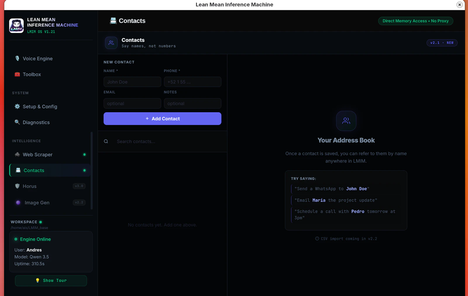 LMIM OS v2.1 'Tezcat · Sharpened screenshot 3