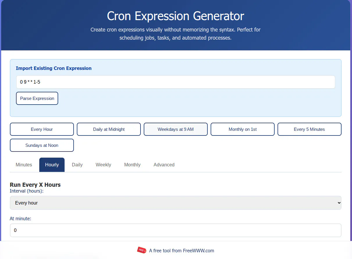 Cron Expression Generator gallery image
