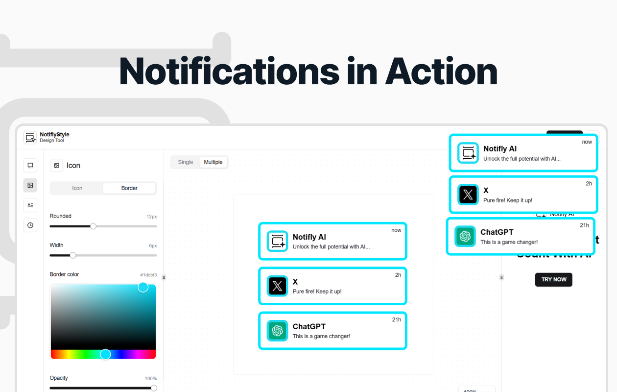Gaya notifly media 4