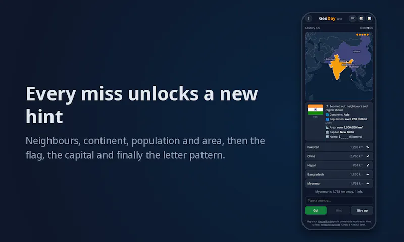 GeoDay screenshot 2