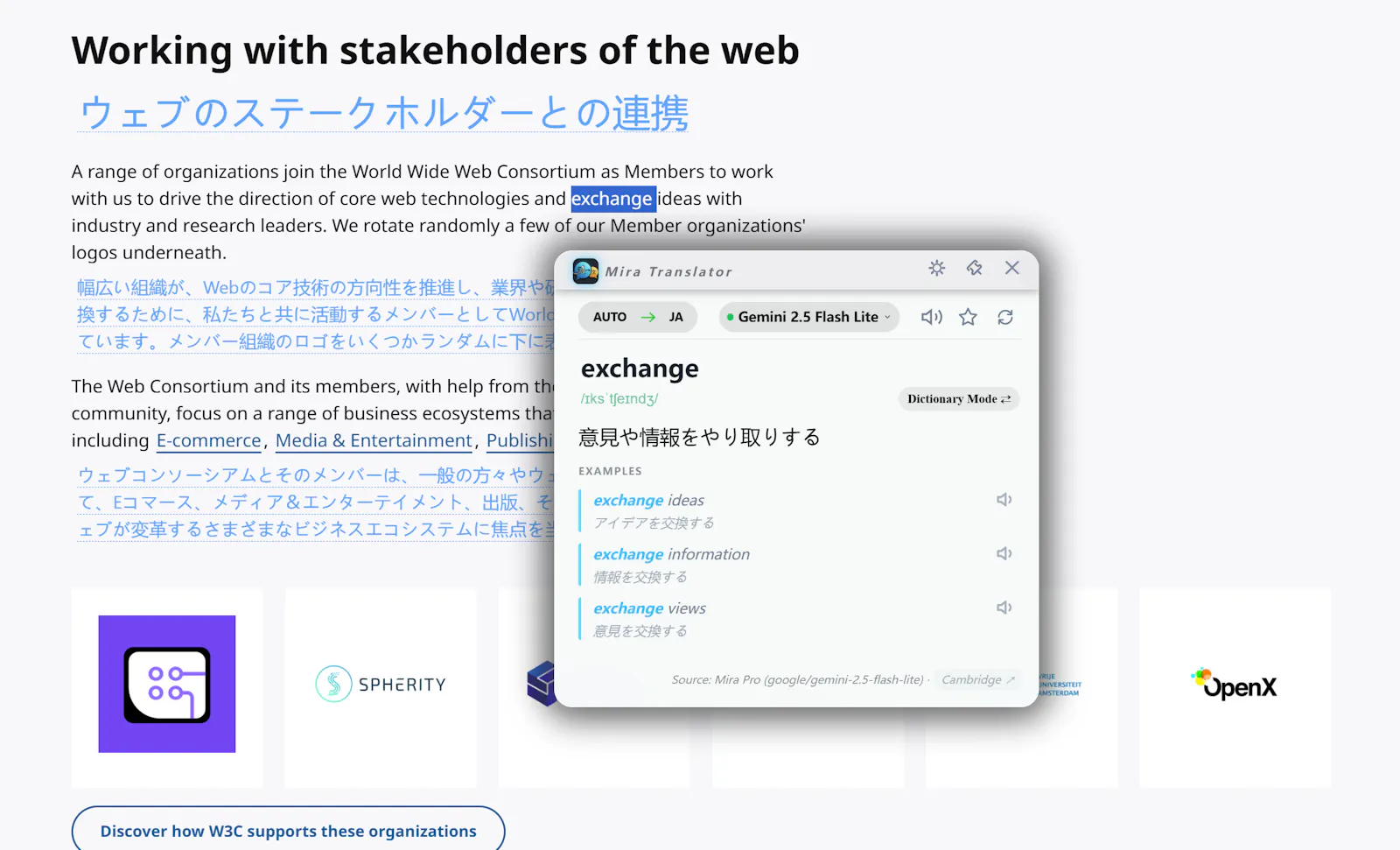 Mira Translator screenshot 2