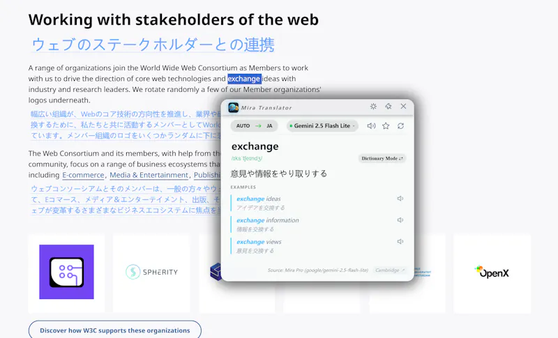 Mira Translator screenshot 2