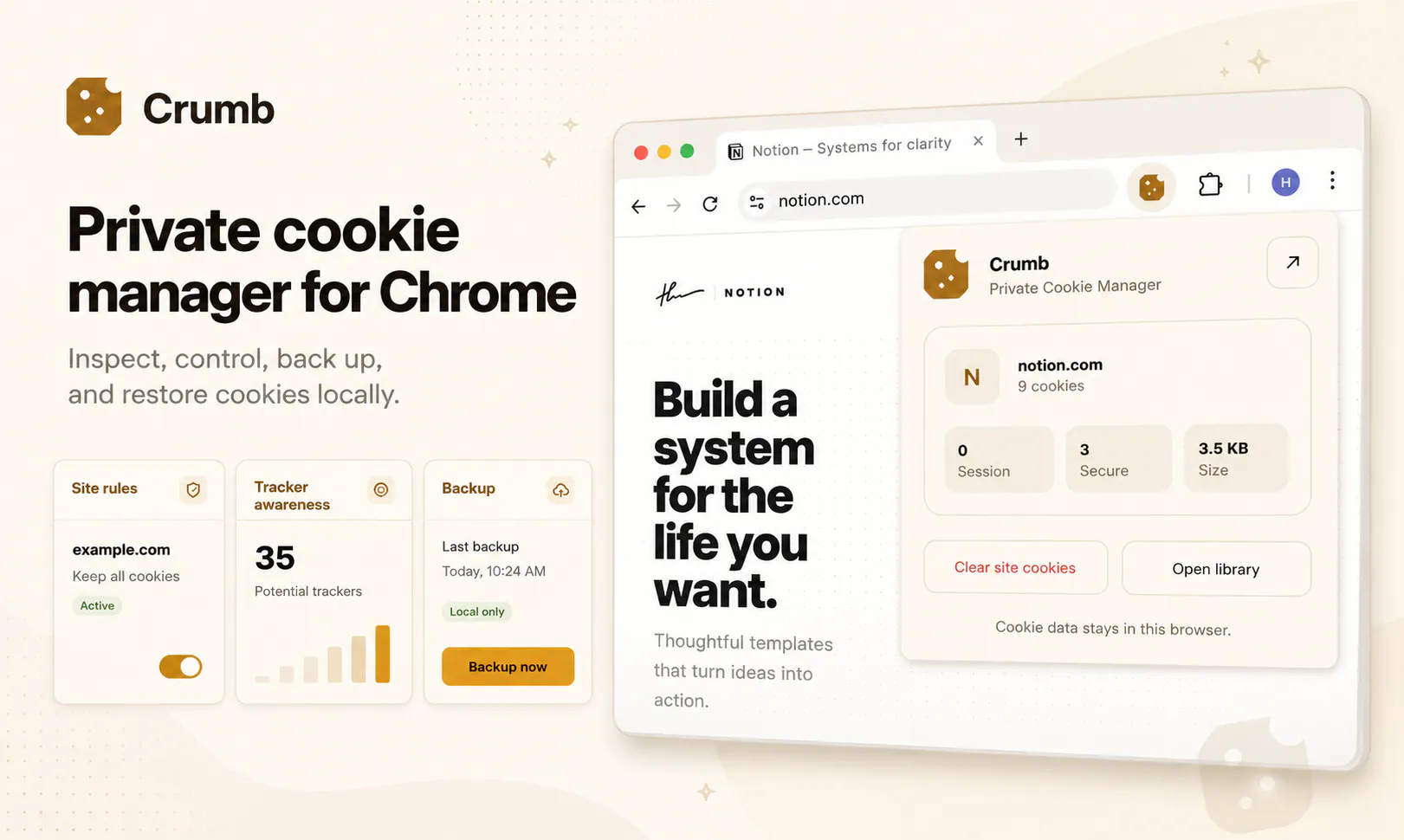 Crumb — Private Cookie Manager gallery image