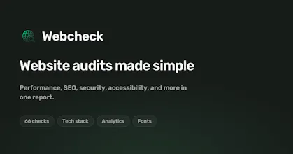 Webcheck gallery image