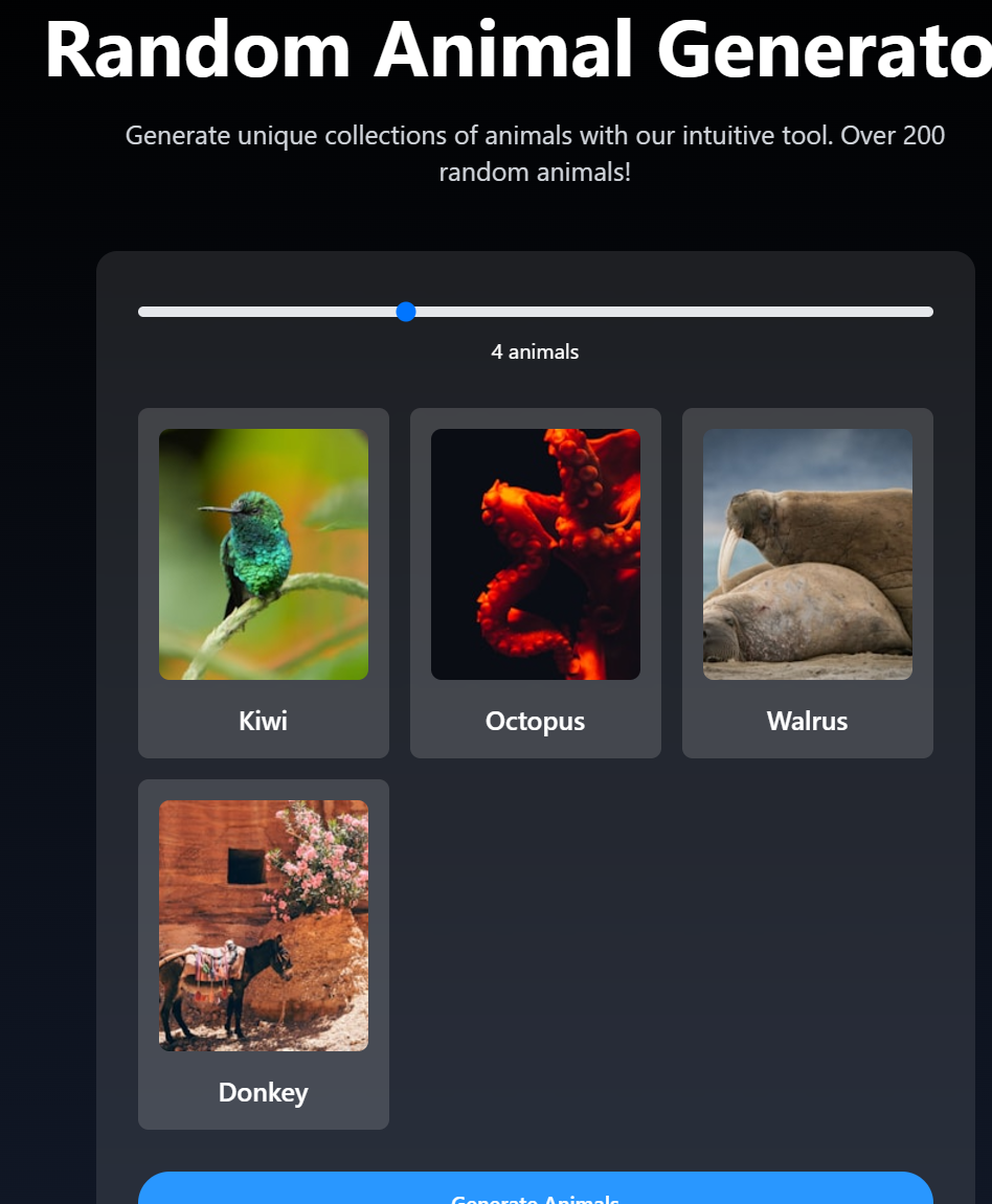 Random Animal Generator gallery image