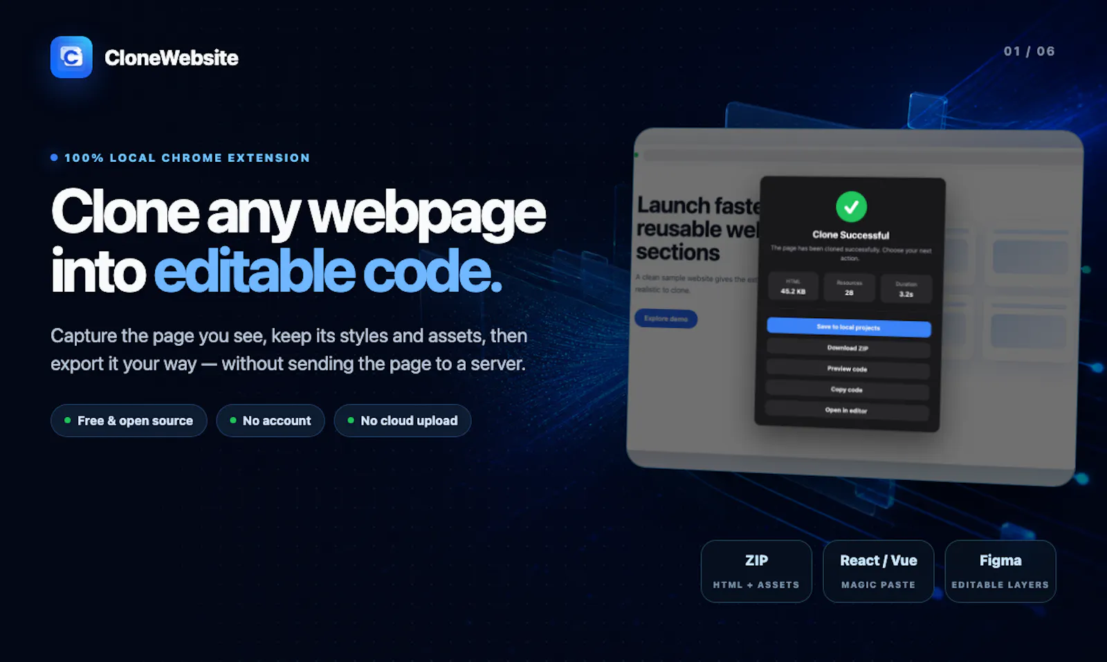 CloneWebsite screenshot 1