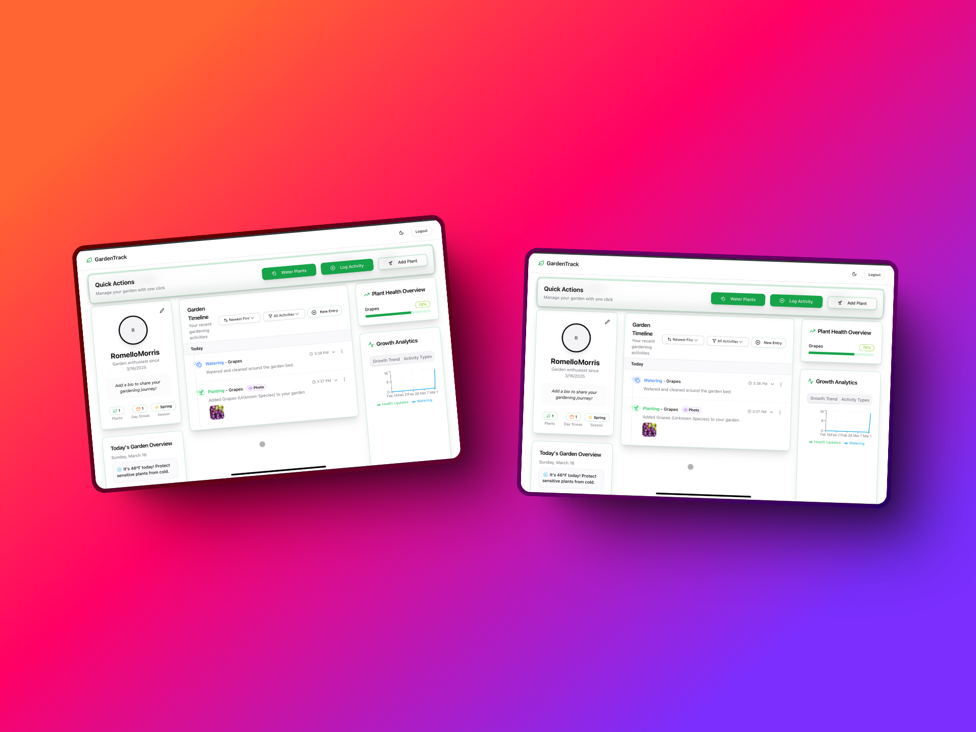 Mídia 3 de Gardentrack - 🌱 Gardentrack - a maneira mais inteligente de crescer 🌿