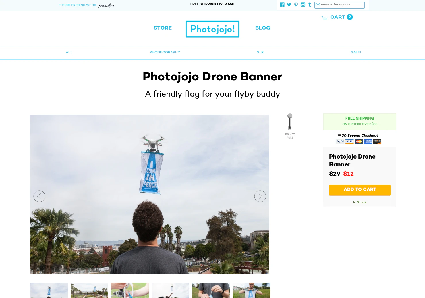 Drone Banner by Photojojo