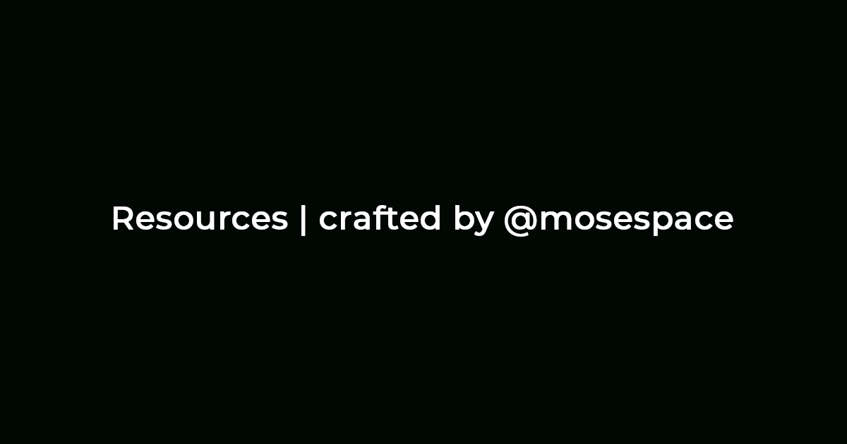Developer Resources - built by developers, used by all media 1