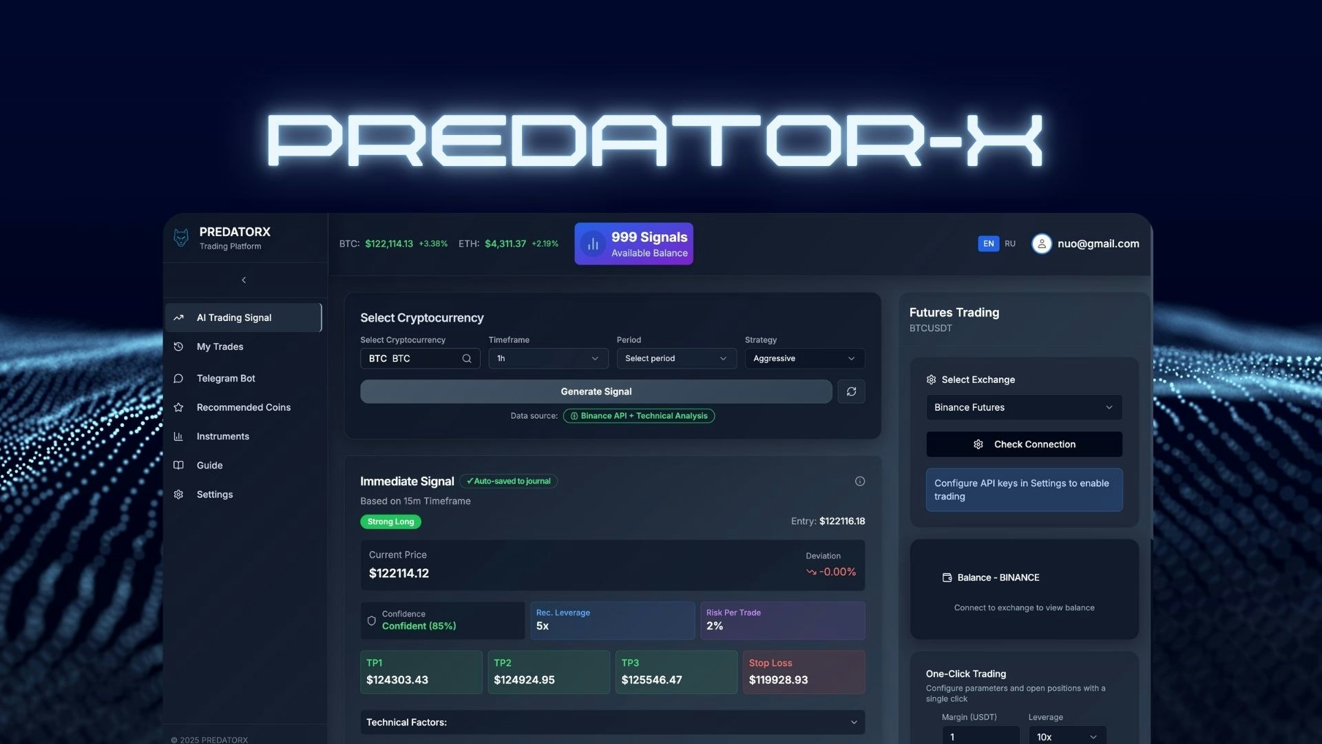 PredatorX AI Signal Generator - Boost profits with AI-driven crypto signals media 1