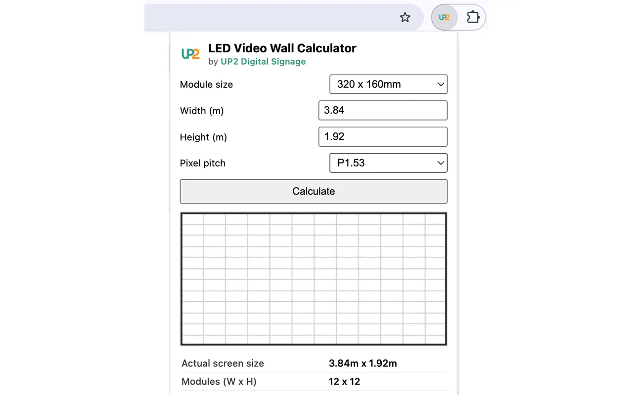 LED Video Wall Calculator gallery image