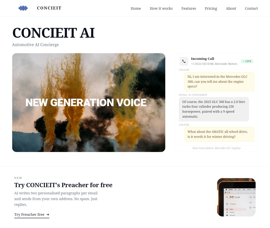 Conciei's Preacher - AI Powered Mailer gallery image