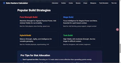 Solo Hunters Calculator gallery image