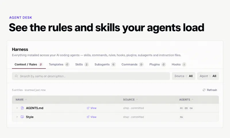 Agent Desk + Session Intelligence screenshot 3