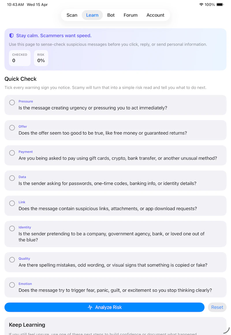 Free Scam Detector  screenshot 3