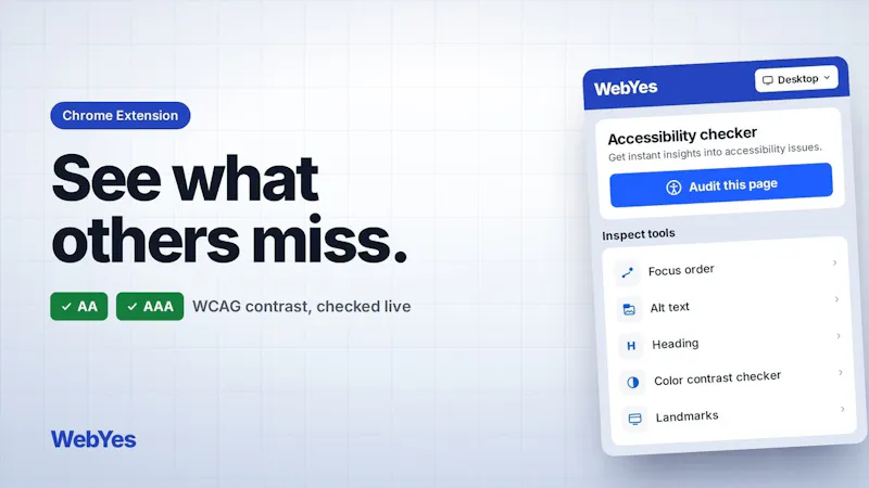 Accessibility Checker by WebYes screenshot 1 (video preview)